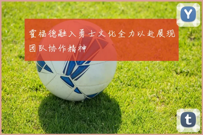霍福德融入勇士文化全力以赴展现团队协作精神