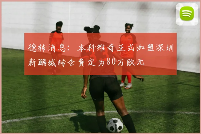 德转消息：本科维奇正式加盟深圳新鹏城转会费定为80万欧元