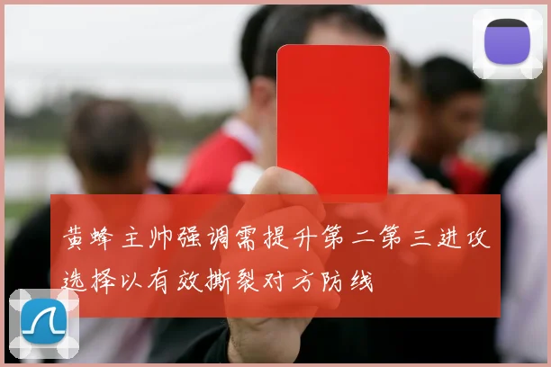 黄蜂主帅强调需提升第二第三进攻选择以有效撕裂对方防线
